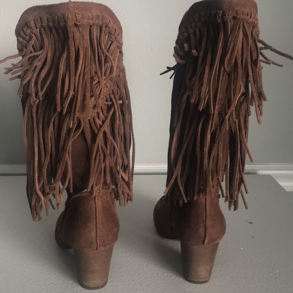 Seven for all mankind Brown fringe boots - Picture 4 of 5